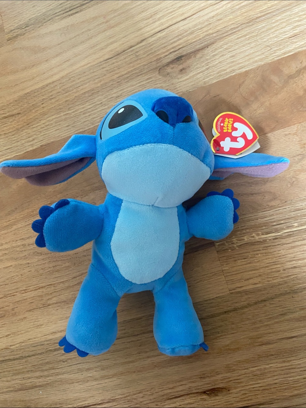 Ty Blue Stitch Plush - Bright and Light Blue Soft Toy Disney collectable